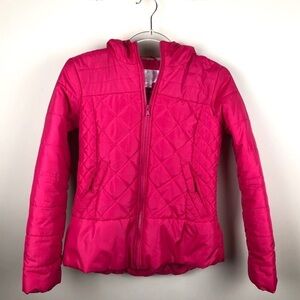 Xhilaration Pink Quilted Puffer Jacket Small Puffy